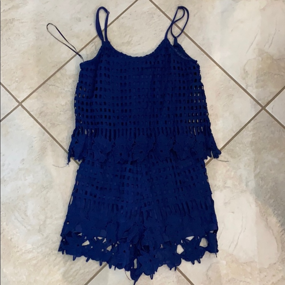 Eyelet romper